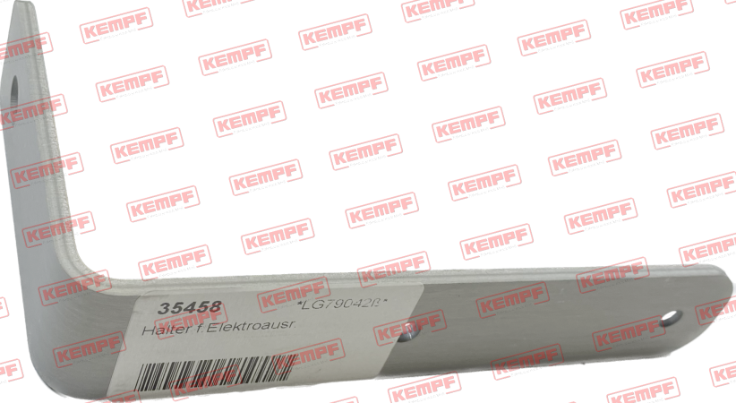 35458 Kempf Halter f.Elektroausr., f. Dreieckrückstrahler geschraubt, lang